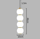 Axyaa Nordic Glass Balls Chandelier for Bedroom Restaurant Bar