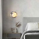 Axyaa Marble Ball Wall Lamp: Elegant G9 Bulb Stone Sconce for Stylish Décor