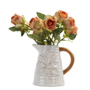 Axyaa Ceramic Vase: Retro American Country Style Home Decor with Hydroponic Flowers
