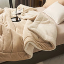 Axyaa Cozy Milk Fleece Blanket | Queen Size Multi-functional Plush Bed Throw