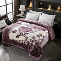 Axyaa Double Thickened Raschel Blanket for Winter Warmth