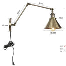 Axyaa Adjustable Long Arm Wall Sconce Reading Lights