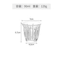 Axyaa Glass Coffee Cup Espresso Mug Striped Anti-scald for Latte Cappuccino Tea