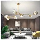 Axyaa Glass LED Ceiling Chandelier Pendant Light for Kitchen Dining Living Room