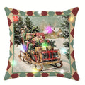Axyaa Christmas Nutcracker LED Light Luminous Pillowcase for Festive Home Decor & Gifting