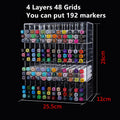 Axyaa Marker Caddy: Acrylic Desk Organizer for Office & School Supplies