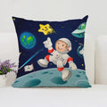 Axyaa Rocket Astronaut Cushion Cover 45*45 Home Decor Pillowcases