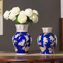 Yellow Qinghua Porcelain Vase: Chinese Style Flower Vase by Axyaa