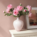 Axyaa Pink Mist Glass Vase for Hydroponic Flowers - Mid Century Modern Home Decor