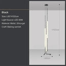 Axyaa Nordic Minimalist Luxury LED Pendant Light Gold Black Linear Design