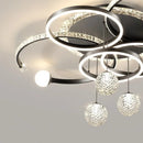 Axyaa LED Ring Ceiling Lamp | Gold Bedroom Study Living Room Light