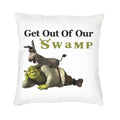 Axyaa Soft Polyester Mona Lisa Pillowcase: Decorative Sofa Cushion Cover