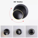 Axyaa Rotatable Round Wall Lamp for Bedroom and Living Room Décor