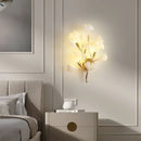 Axyaa Ginkgo Leaf Wall Lamp: Elegant Bedside & Living Room Decor Lighting