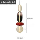 Axyaa Nordic Glass Chandelier: Stylish and Colorful Lighting for Home and Business