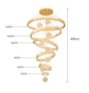 Axyaa Modern LED Pendant Light Chandeliers for Living & Dining Room Lighting