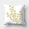 Axyaa Gold Leaf Polyester Cushion Cover - Decorative Sofa Pillow Cover