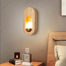 Axyaa LED Wooden Wall Lamp for Modern European Interior Lighting