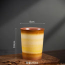 Axyaa Ceramic Gradient Coffee Cup with Silicone Cover, Portable & Creative Office Home Cup