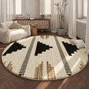 Axyaa Moroccan-Inspired Fluffy Round Rug for Cozy Home Decor