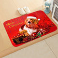 Axyaa Christmas Animal Print Door Mat - Non-Slip Home Decoration