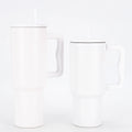 Axyaa Stainless Steel Vacuum Tumbler Mug Handle Straw Lid Cold Hot Drink Travel Car