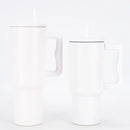 Axyaa Stainless Steel Vacuum Tumbler Mug Handle Straw Lid Cold Hot Drink Travel Car
