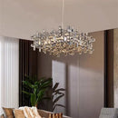 Axyaa Luxury Crystal Chandelier for Modern Living and Dining Spaces