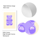 Purple Bear Love Wall Art Canvas Painting by Axyaa- Aesthetic Bedroom Decor