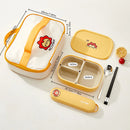 Axyaa 3-Grid Microwave Lunch Box Stackable Food Container