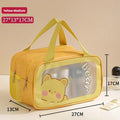 Axyaa Travel Toiletry Storage Bag: Portable Makeup Organizer for Dry/Wet Cosmetics.