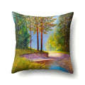 Axyaa Snowflake Christmas Cushion Cover 45*45cm - Four Seasons Scenery Decoration Pillow Case
