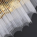 Axyaa Gold Crown Chandelier: Elegant Crystal Pendant Light for Home Decor