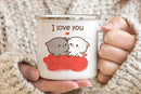 Axyaa Cute Animal Enamel Cup Breakfast Mug Set