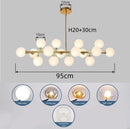 Axyaa Glass Round Pendant Chandelier for Luxury Home Decor