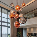 Axyaa Pendant Chandelier: LED Ceiling Lamp for Bedroom, Living Room Decor