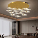 Axyaa Modern LED Pendant Staircase Chandelier for Living Room Lighting
