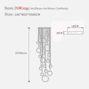 Axyaa Attic Hollow Circular Staircase Chandelier-Luxury Nordic Living Room Ceiling Pendant-Light