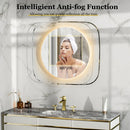 Axyaa LED Backlit Bathroom Mirror with 3 Light Colors & Dimming