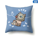 Axyaa Demon Slayer Anime Cushion Covers for Home Decor