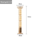 Axyaa Wooden LED Bamboo Glass Floor Lamp - Nordic Luxury Decorative Lighting