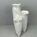 Axyaa Triangular Ceramic Coral Reef Vase - Abstract Handicraft Desktop Storage & Home Decor