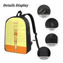 Axyaa Winnie The Pooh Tigger 3Pcs School Bags Set with Lunch Box & Pen Bag