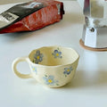 Axyaa CreatiCeramic Coffee Cup Flower-Shaped Mug with High Color Value