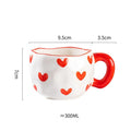 Axyaa Ceramic Mug: Irregular Pattern Coffee Cup for Creative Gifts