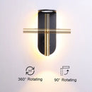 Axyaa Minimalist LED Wall Sconce Reading Lamp for Home Decor