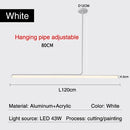 Axyaa Dimmable LED Pendant Lights Chandelier Creative Modern Minimalism Kitchen Bar Decor