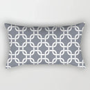 Axyaa Geometric Grey White Square Pillowcase for Home Decor and Living Room