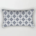 Axyaa Nordic Grey White Geometric Square Pillowcase for Home Decor