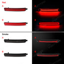 Axyaa LED Rear Bumper Reflector Lights Cadillac SRX Chevy Traverse GMC Acadia